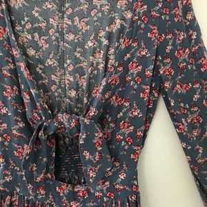 Floral Tie front dress
